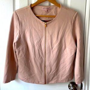 Philosophy Soft Stretch Crop Zip Up Jacket